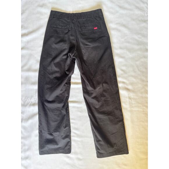 Levi's Baggy Trousers Mid Rise Women's Size 26 Chino Black Straight Leg jean - Picture 7 of 14